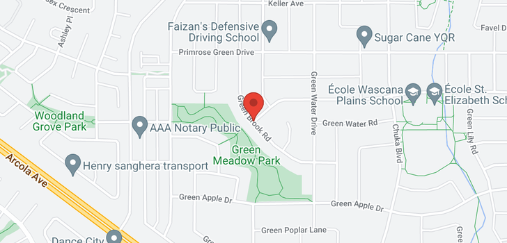map of 3433 Green Brook RD